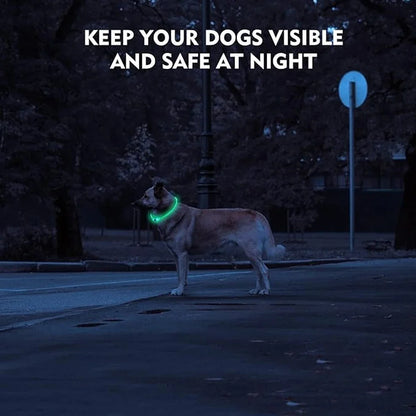 Led Dog Collar Luminous Usb Cat Dog Collar 3 Modes Led Light Glowing Loss Prevention LED Collar For Dogs Pet Dog Accessories