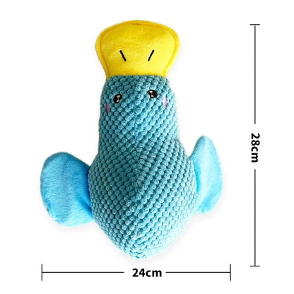 Quack Duck Dog Toy Durable The Mellowss Puppy Calming Pet Squeak Toys Soft Plush Yellow Stuffed Dog Chew Toy for Dogs Indoor