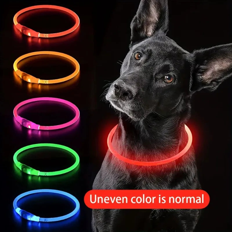 Led Dog Collar Luminous Usb Cat Dog Collar 3 Modes Led Light Glowing Loss Prevention LED Collar For Dogs Pet Dog Accessories