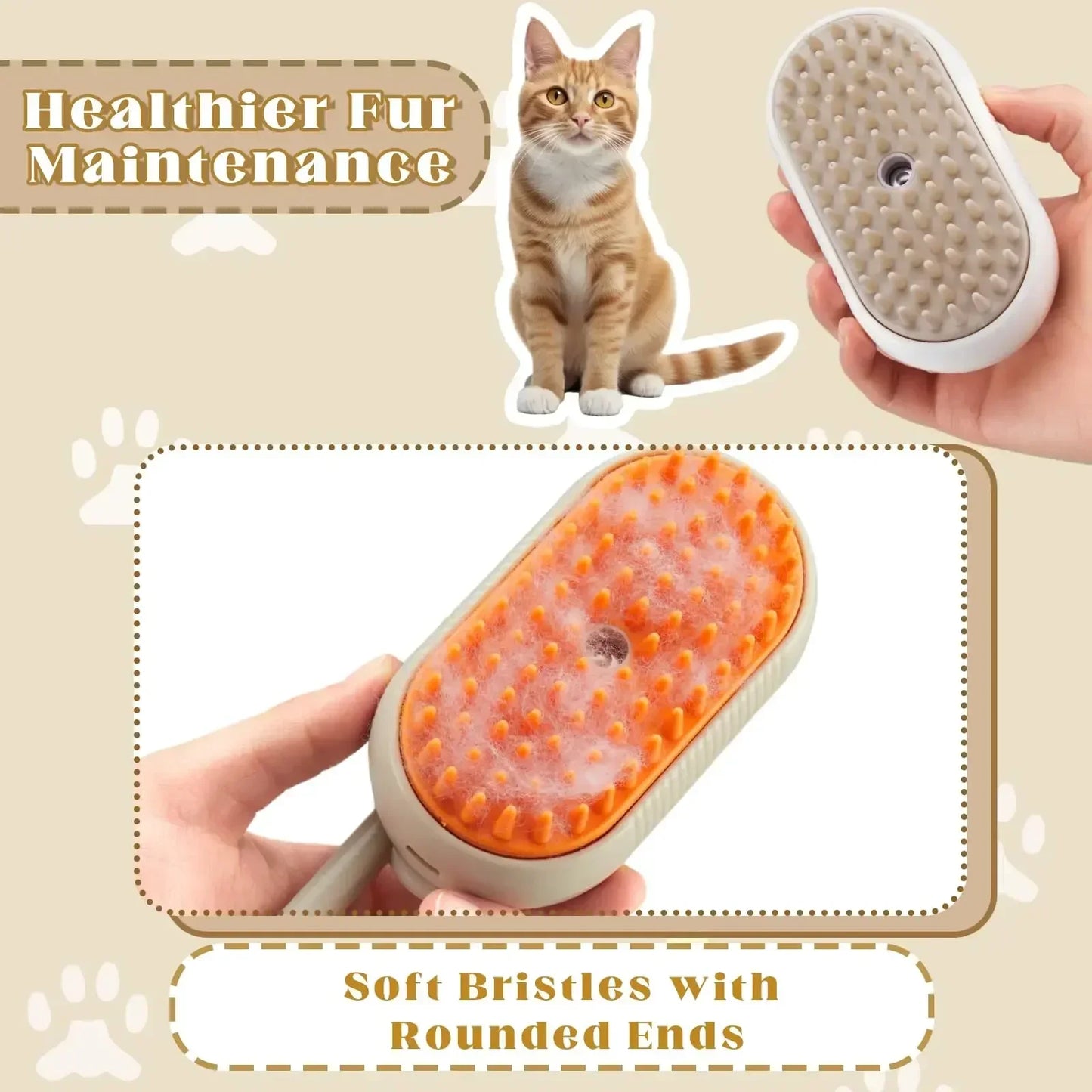 "BING SELL OFF 25% & Free Ship". 3 in 1 massage brush for pets. Beauty to prevent tangles and hair loss