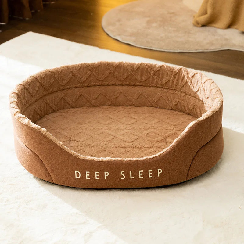 Large Dog Bed Padded Cushion for Small Big Dogs Sleeping Beds Pet Houses for Cats Super Soft Durable Mattress Removable Pet Mat